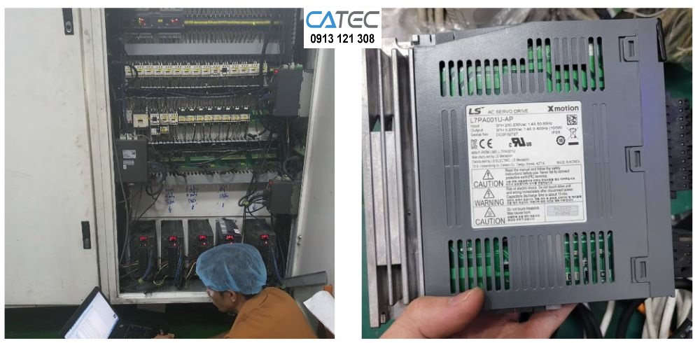 Sửa chữa khắc phục lỗi servo LS bảo hành lâu dài tại Catec