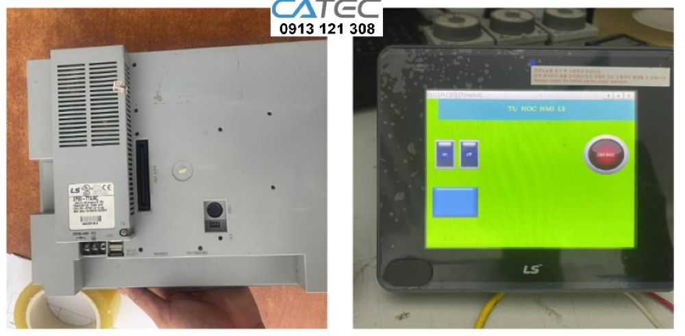 Chuyên Sửa Màn Hình HMI LS Không Lên Đèn, Bị Sọc & Xuất Hiện Vết Loang